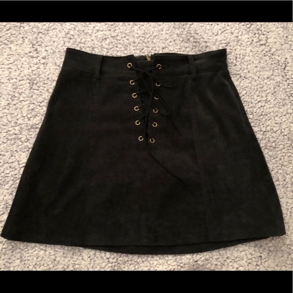 Lace front skirt